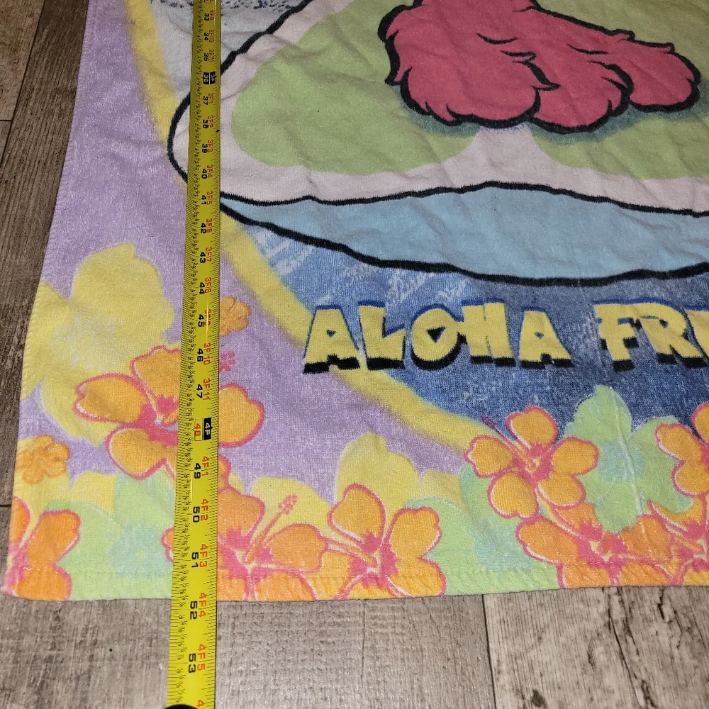 Vintage Sesame Street Towel Elmo Aloha Friends